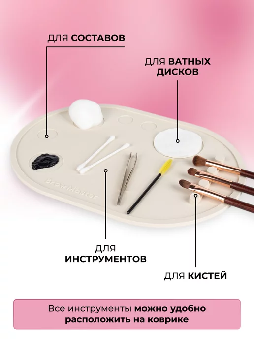 BROW MASTER Коврик бровиста, палитра для макияжа, вариант, фото 2