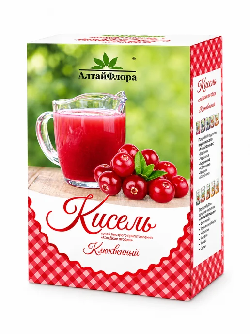 АлтайФлора Кисель клюквенный витаминизированный 500 г, 500 г, фото 5