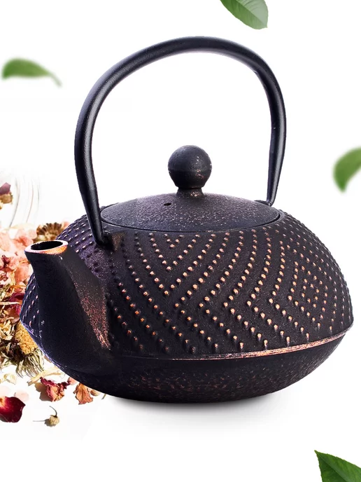 Чайник чугунный заварочный с фильтром - фото 13