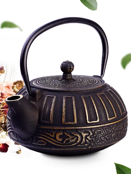 Чугунный чайник заварочный с ситечком и фильтром - фото 16