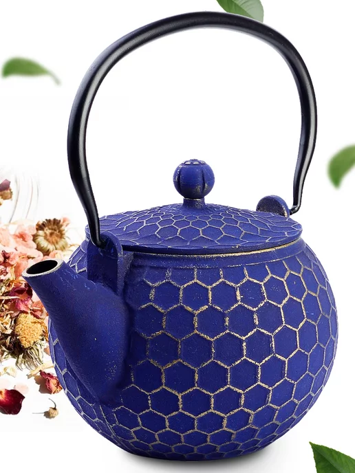 Чайник чугунный заварочный с ситечком 1.15 мл - фото 14