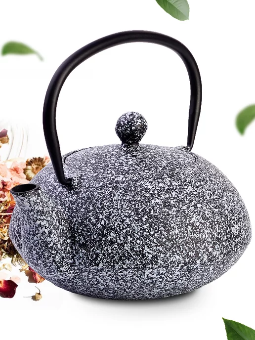 Чайник чугунный заварочный с ситечком - фото 6