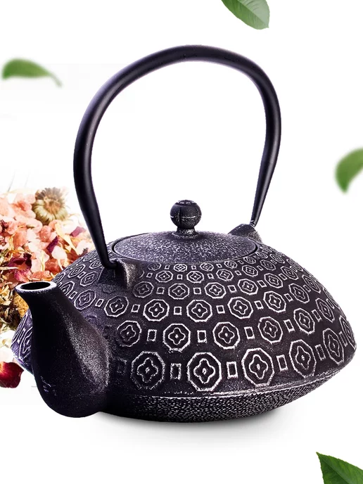 Чайник чугунный заварочный с ситечком - фото 14