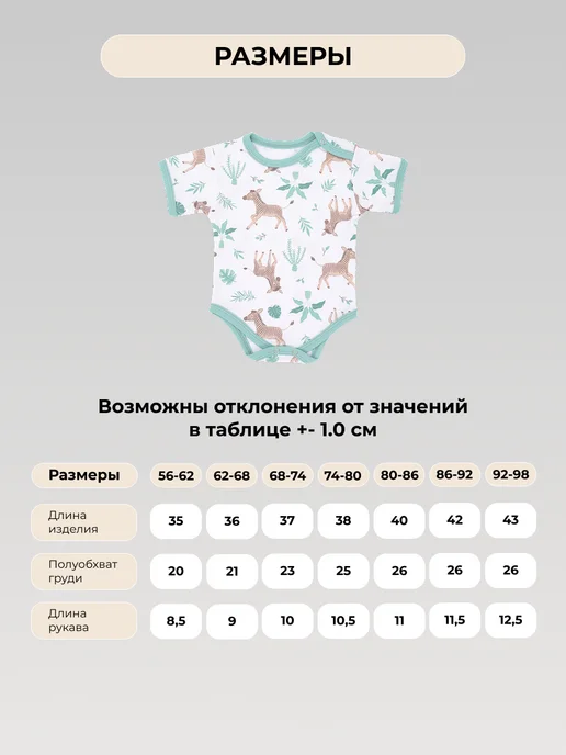 Егорка Комплект боди 3шт с коротким рукавом для новорожденных, 3 шт, фото 5