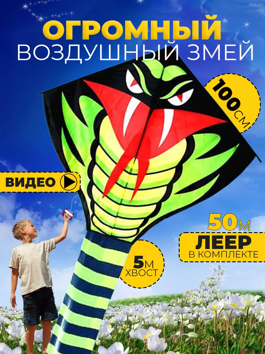 Воздушный Змей для ребенка большой