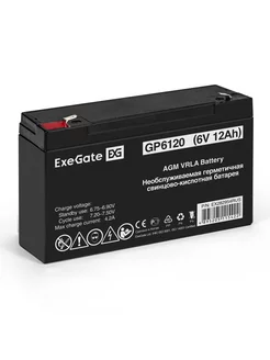 Аккумуляторная батарея GP6120 ExeGate 218141419 купить за 711 ₽ в интернет‑магазине Wildberries