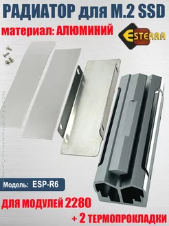 Радиатор SSD M2 NGFF 2280, модель ESP-R6 серый Espada 218167885 купить за 982 ₽ в интернет-магазине Wildberries