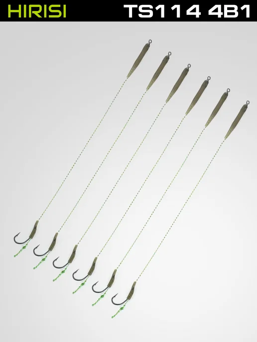 HIRISI tackle Поводки карповые готовые TS114 № 2-8 4в1 24 шт, 24 шт, фото 8
