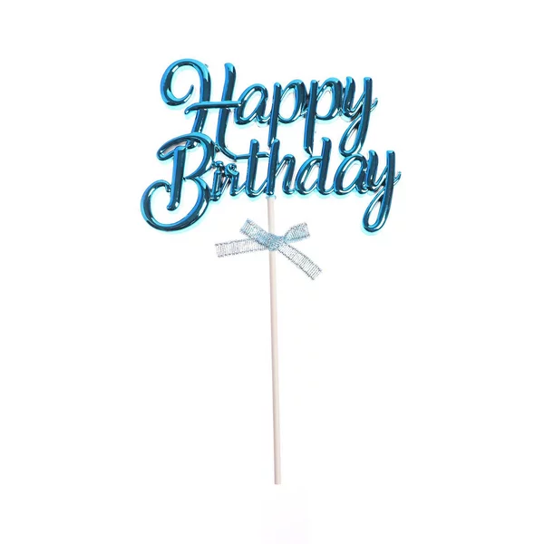 Топпер "С Днём Рождения", цвет голубой