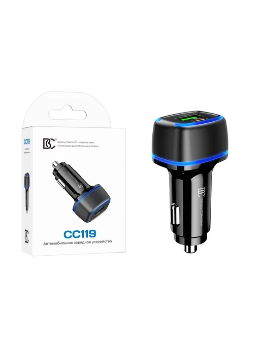 BC АЗУ USB CC119 (20W QC3.0 порт USB-C PD) черный, 20 Вт, фото 3