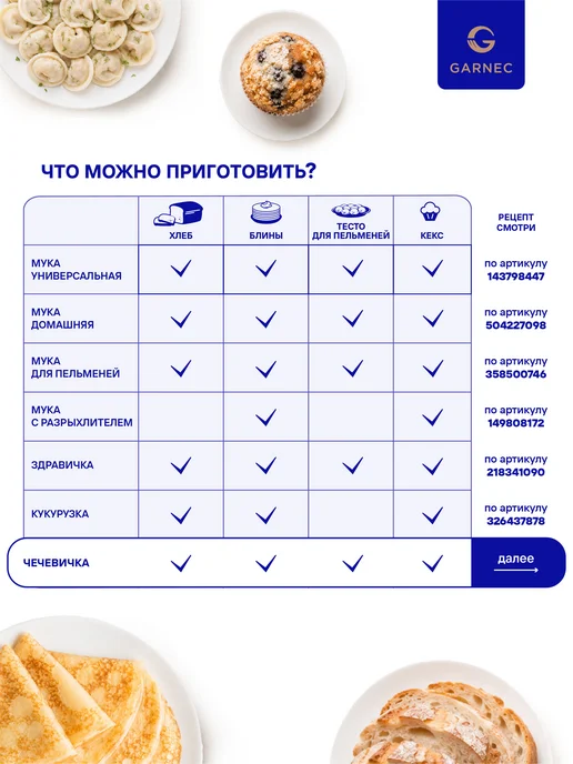 Garnec Мука универсальная Чечевичка без глютена 2х450 г, 2x450, 450 г, фото 5