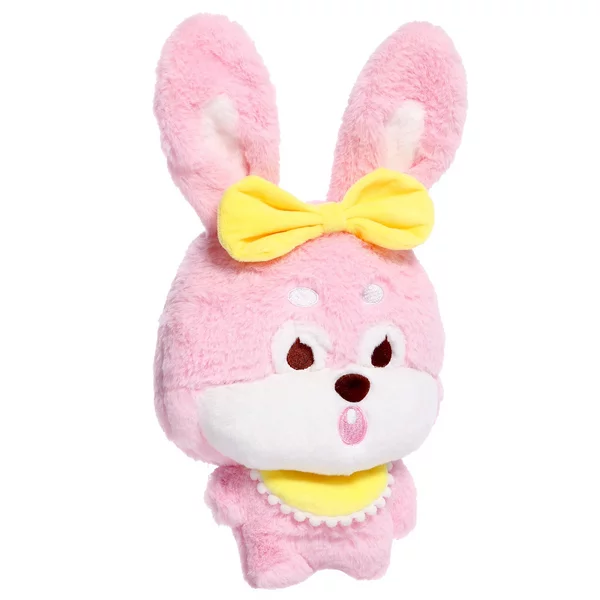Мягкая игрушка "Зайка" с бантиком, 20 см, цвет розовый