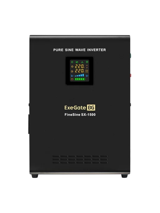 EXEGATE ИБП FineSine SX-1500.LCD.AVR.2SH для котла, вариант, фото 2