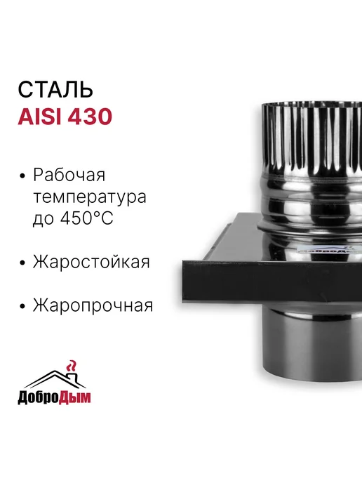 ДоброДым Задвижка шибер D 115мм из нержавеющей стали, 120мм, фото 2