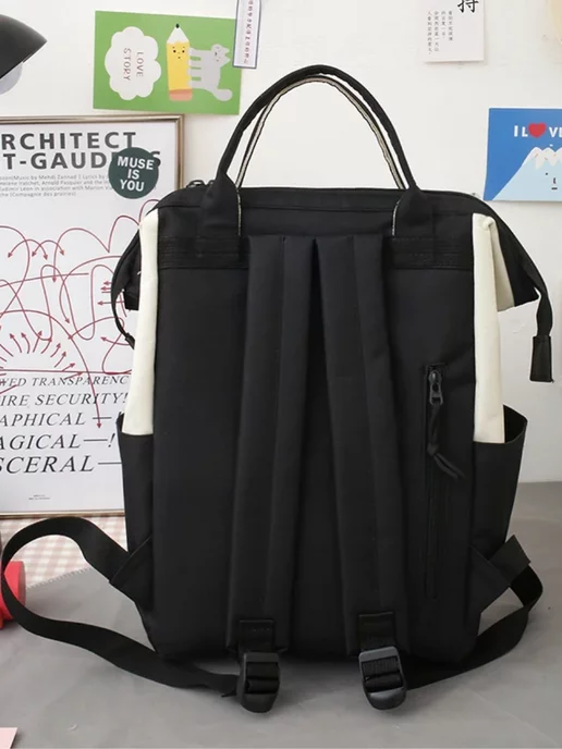 tiptopchik Рюкзак городской спортивный для школы 5в1, черный, фото 6