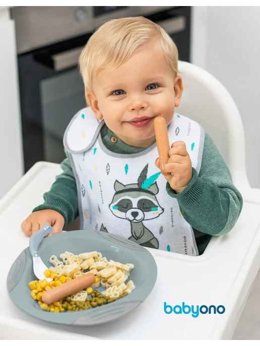Babyono Ложки для прикорма и кормления детские гибкие 2 шт, 2 шт, фото 4