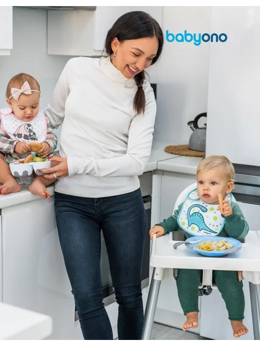 Babyono Ложки для прикорма и кормления детские гибкие 2 шт, 2 шт, фото 6