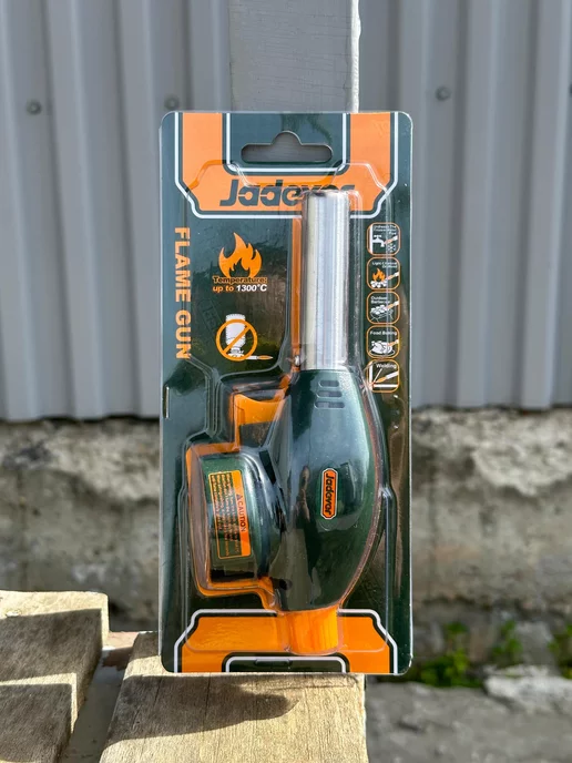 Jadever Tools Газовая горелка для баллончика с пьезоподжигом, зеленый, фото 2