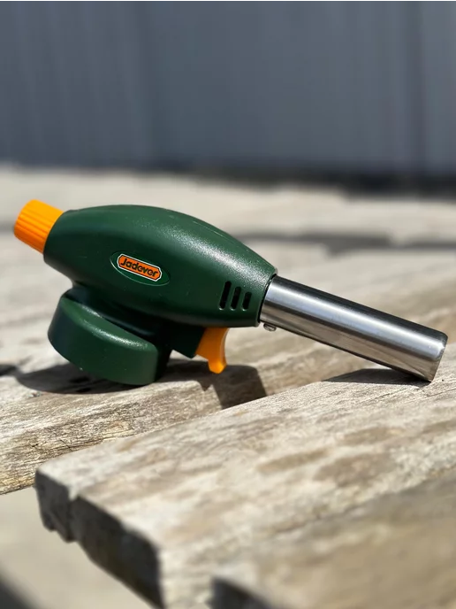 Jadever Tools Газовая горелка для баллончика с пьезоподжигом, зеленый, фото 3
