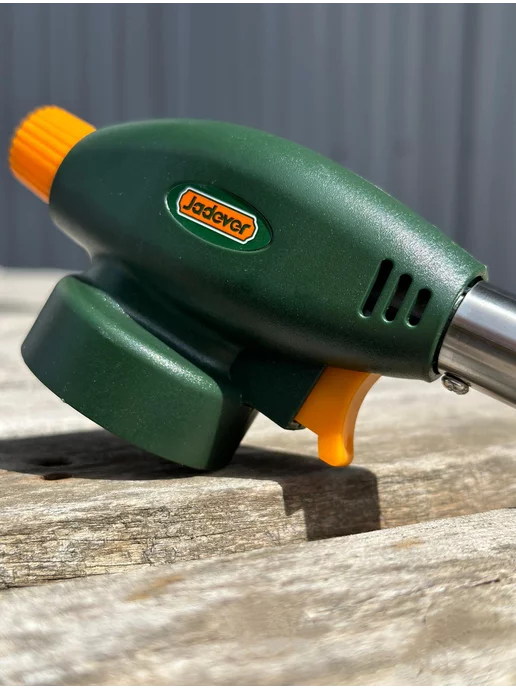 Jadever Tools Газовая горелка для баллончика с пьезоподжигом, зеленый, фото 4