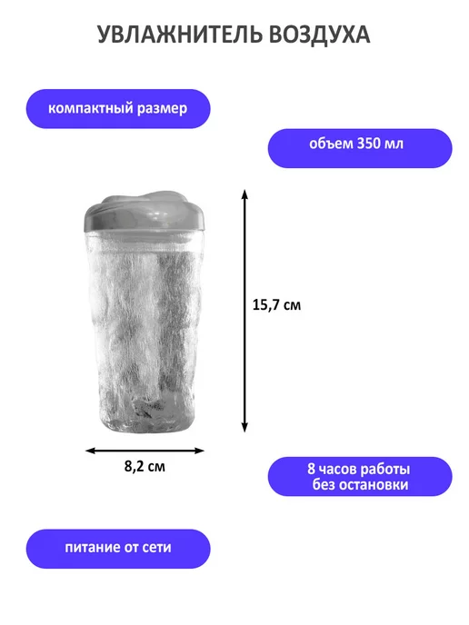 TondaShop Увлажнитель воздуха Айсберг, белый, фото 3