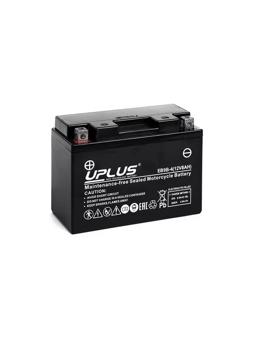Uniplus Аккумулятор UPLUS High AGM 8 Ач прямая залитый EB9B-4, вариант