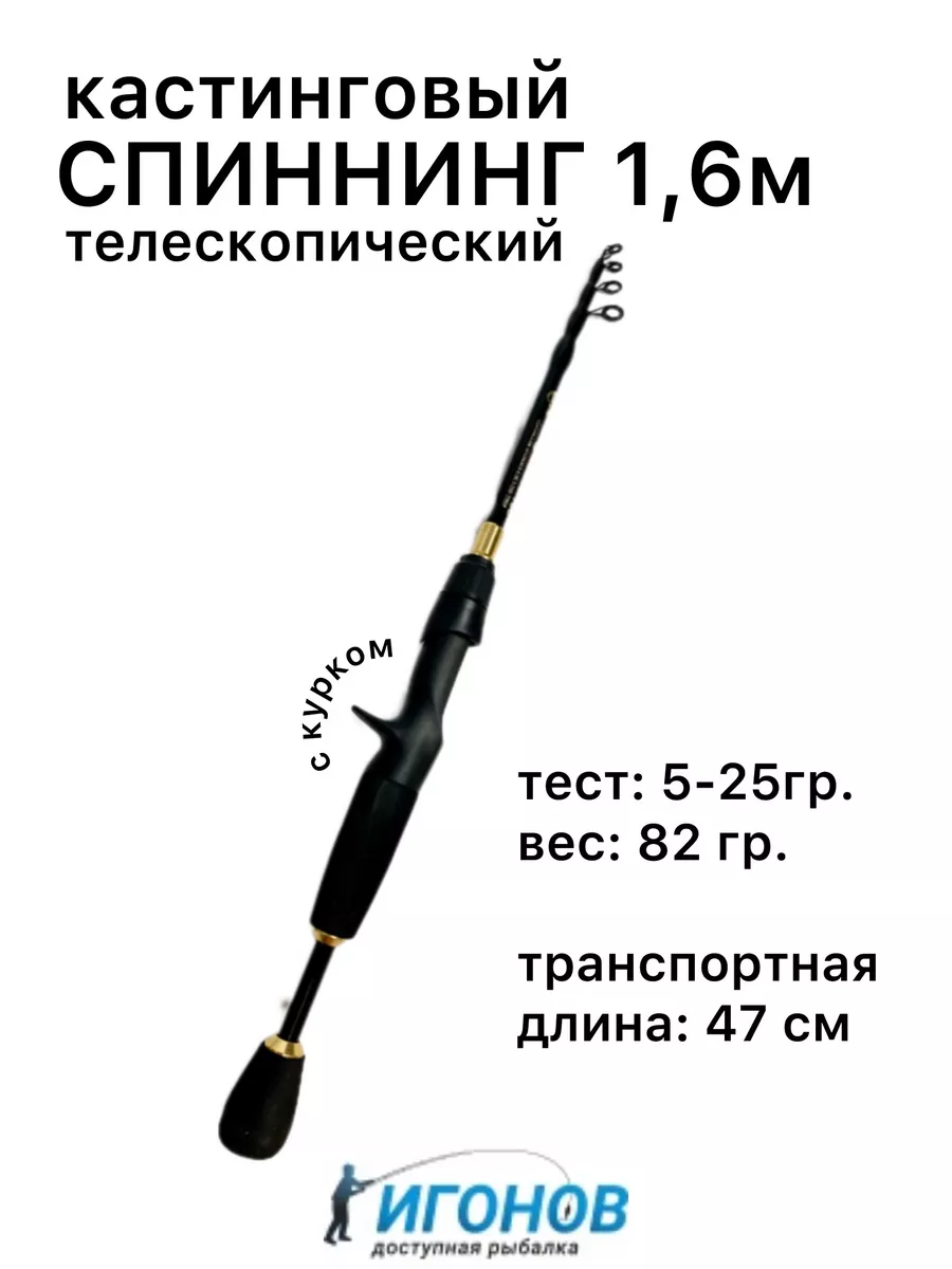 Кастинговый Спиннинг для рыбалки INS & IES 218476268 купить за 658 ₽ в интернет-магазине Wildberries