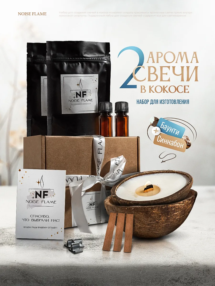 Подарочный набор для изготовления ароматических свечей