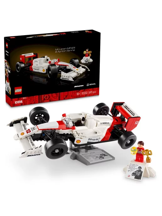 LEGO Конструктор Icons 10330 McLaren F1 MP4 4 и Айртон Сенна