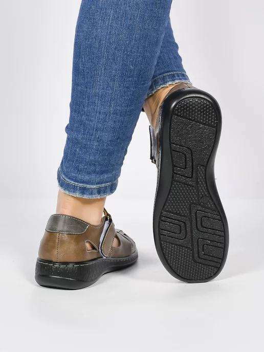 AFF SHOES Босоножки на платформе, коричневый, фото 5