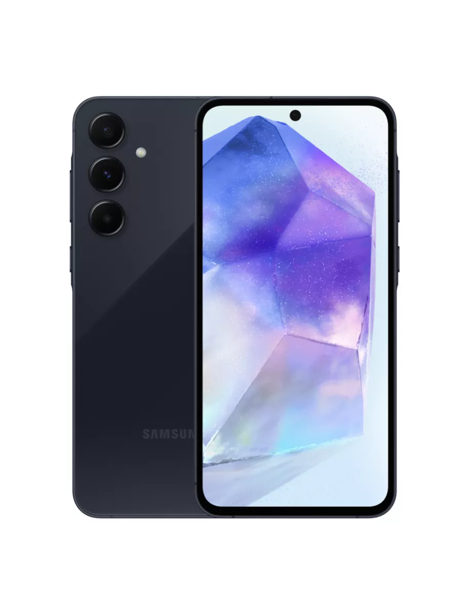 Смартфон Samsung Galaxy A55 5G 8/256 Гб, темно-синий Samsung 218556480  купить за 36 663 ₽ в интернет-магазине Wildberries