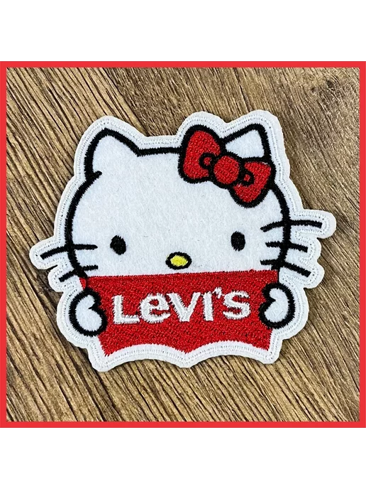 нет бренда Нашивка Hello Kitty Levis