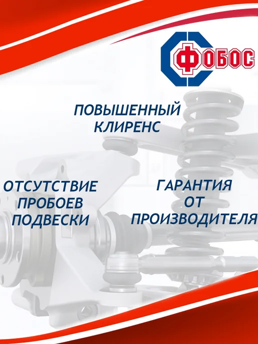 Фобос. Пружина подвески Chery Tiggo Т11 задняя усиленная, 2 шт, фото 2