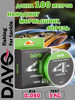 Шнур плетеный UPGRADE X4PE GREEN 0,06 мм 3 кг Dayo 218653569 купить за 357 ₽ в интернет-магазине Wildberries