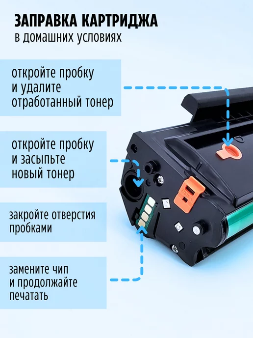 CGprint Заправочный комплект PC-211EV PC-211 для Pantum M6500W M6500, 6500 Вт, фото 4