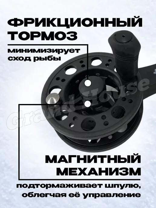 Grand House Мультипликаторная катушка зимняя, вариант, фото 2