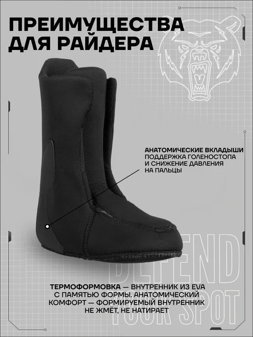 TERRO Ботинки сноубордические TERROR - BLOCK TGF, белый, фото 4