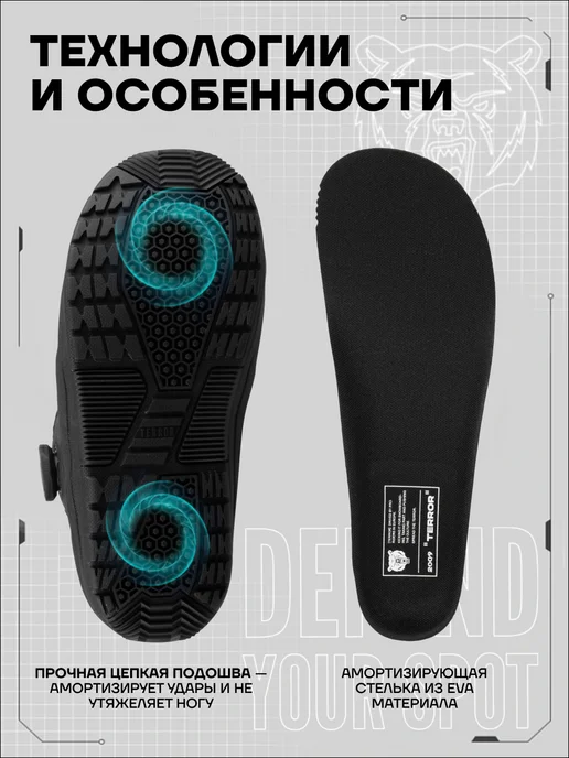 TERRO Ботинки сноубордические TERROR - BLOCK TGF, черный, фото 7