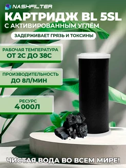 Картридж угольный для фильтра NASHFILTER BL 5 SL NASHFILTER 218748346 купить за 159 ₽ в интернет-магазине Wildberries