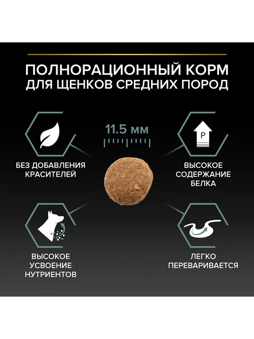 Сухой корм PRO PLAN Пищеварения для собак, средние, щенки, ягненок, 12 кг, фото 8