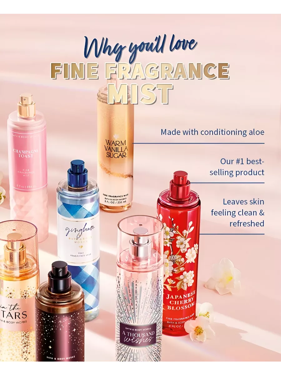 Парфюмированный мист шиммер для тела In The Stars Bath & Body Works  218810904 купить за 2 141 ₽ в интернет-магазине Wildberries