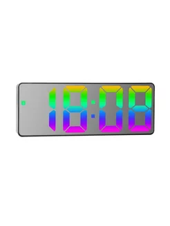 Часы настольные LED MIRROR GH0732 RGB свечение LED MIRROR 218849058 купить за 525 ₽ в интернет-магазине Wildberries