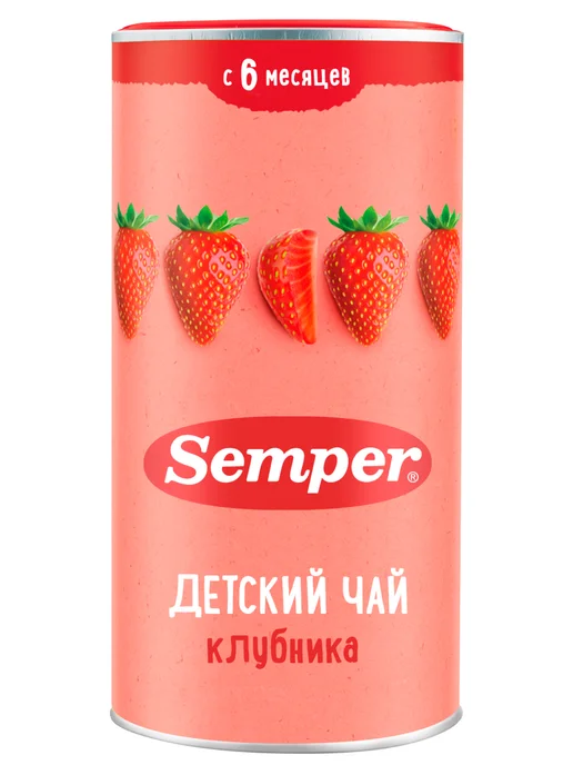 Semper Чай детский фруктовый Добрый вечер Мята лимонная и груша, 180 г