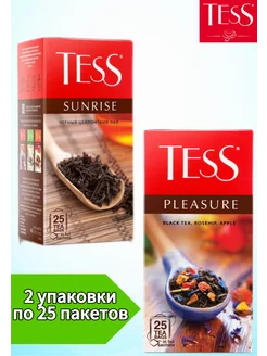 чай цейлонский и плеже, 2 шт по 25 пак TESS 218897022 купить за 232 ₽ в интернет-магазине Wildberries