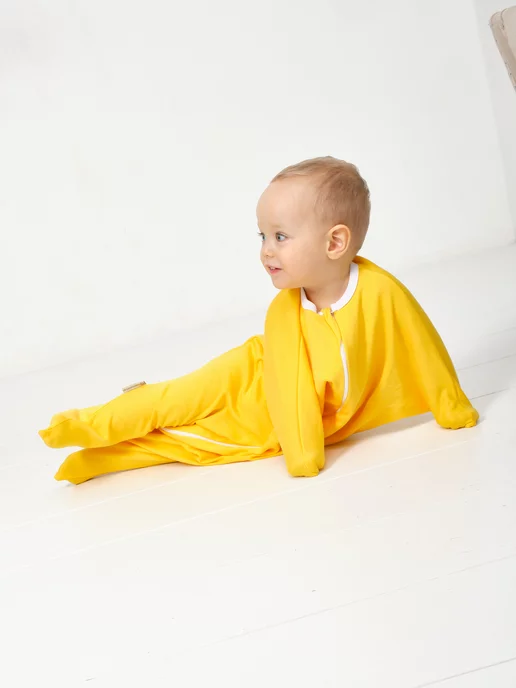 Marki clothes Пеленка кокон для сна на молнии, желтый, фото 8