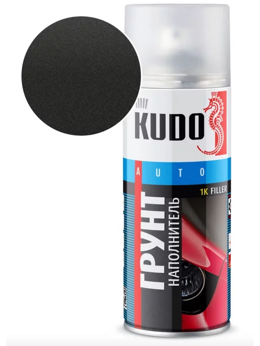 KUDO 1K грунт наполнитель акриловый грунтовка, черный
