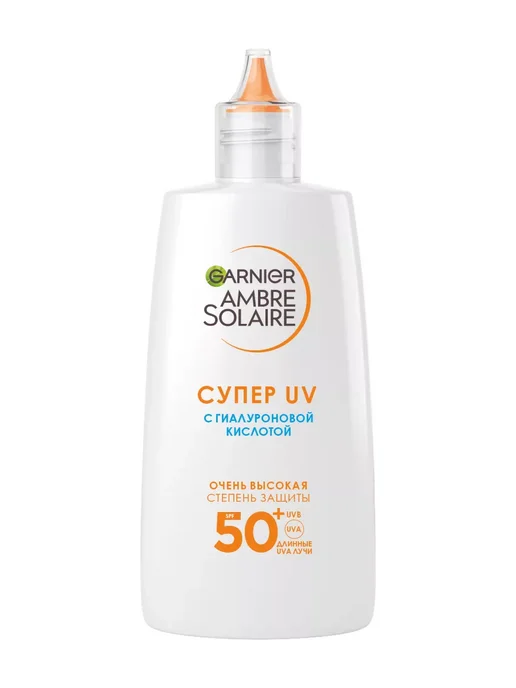 GARNIER Увлажняющий солнцезащитный флюид с гиалуроновой кислотой, белый
