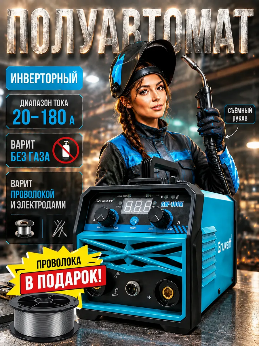 Сварочный полуавтомат инверторный без газа