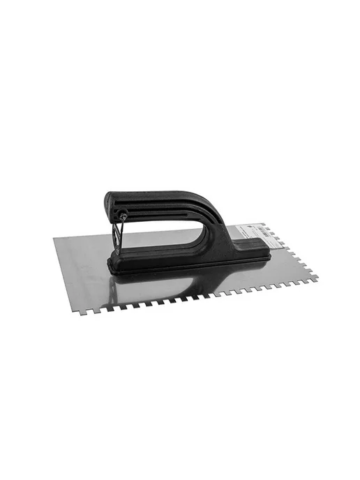 PRAKTISCHE TOOLS Гладилка зубчатая 8х8 мм 270мм для плитки и штукатурки, 6x6 мм